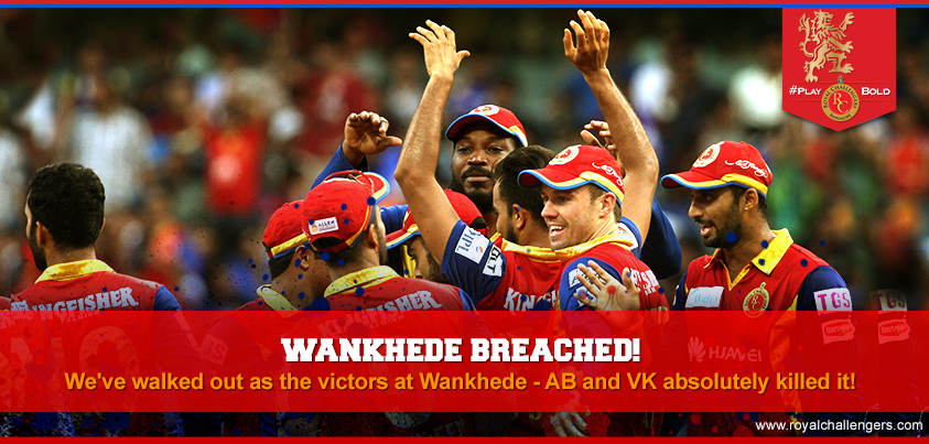 RCBTweets's tweet photo. Great win to get back into the top 4 of the #IPL points table, we've got the NRR covered!  #MIvRCB #PlayBold #RCBLive http://t.co/EsBna6FJWN