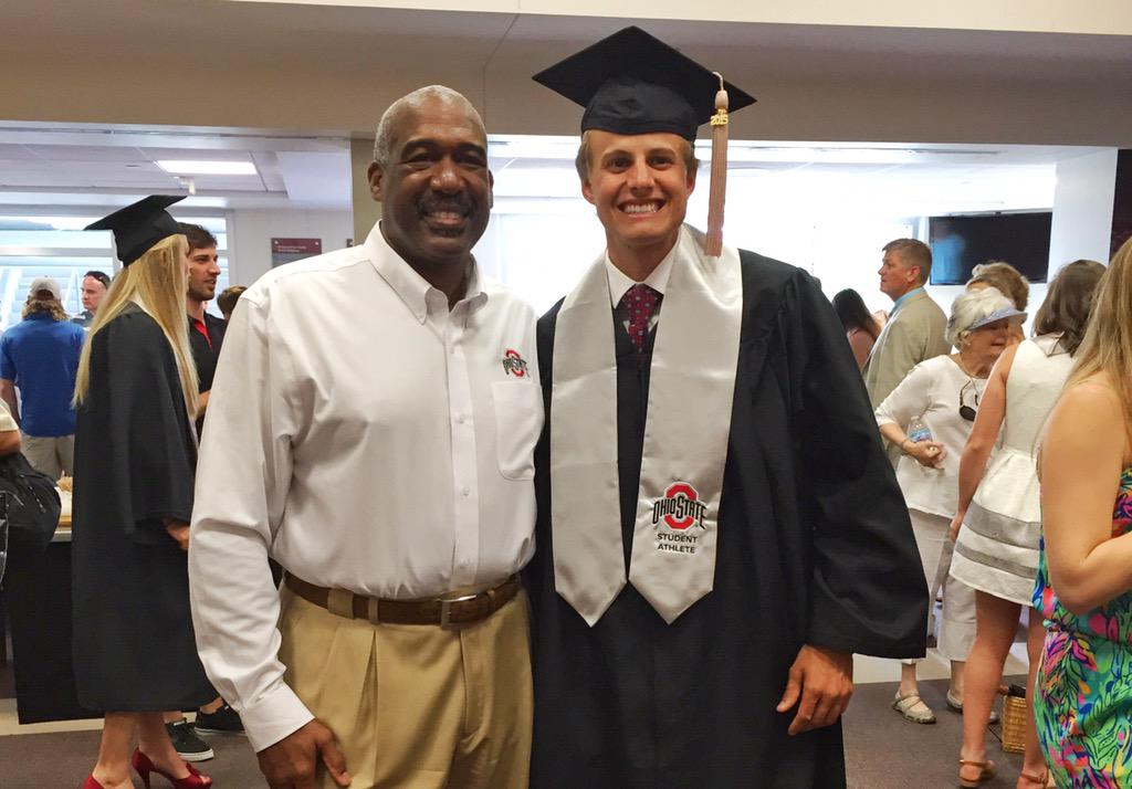 OSU_AD's tweet photo. Hands down one of the best days of the year! Big day for our #OSUgrad student-athletes here in #TheShoe #GoBucks http://t.co/TdNCgfhHiC