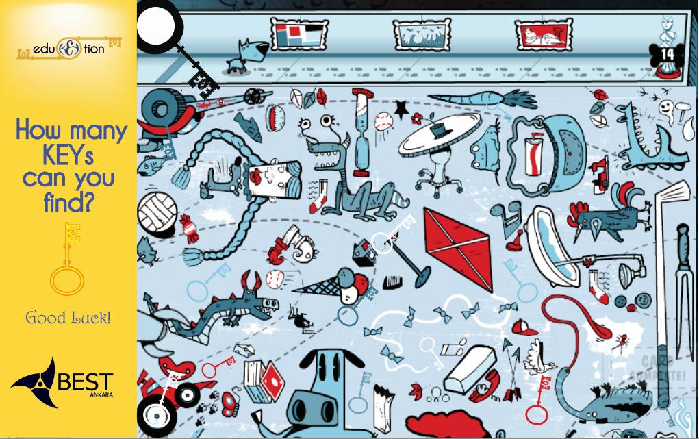 BESTAnkara's tweet photo. How many KEYs did you find? Share your answer! Apply now on: http://t.co/M2K6pw1wCL #BESTAnkara #BESTorg #eduKEYtion http://t.co/2YjAfG18te