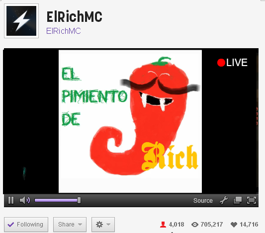 FanClubElRichMC's tweet photo. #Rich200000 Cuando volverá el Pimiento de ElRich?  @ElRichMC http://t.co/WZ6iDnftiY