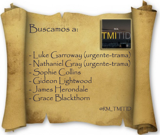 <a href="/buscorxl_/">V. ✨</a> ¡Buscamos a los siguientes personajes para el rol <a href="/RM_TMITID/">RM TMI+TID [1 año]</a>! ¿Quién se anima? ¡RT! ¡Gracias!