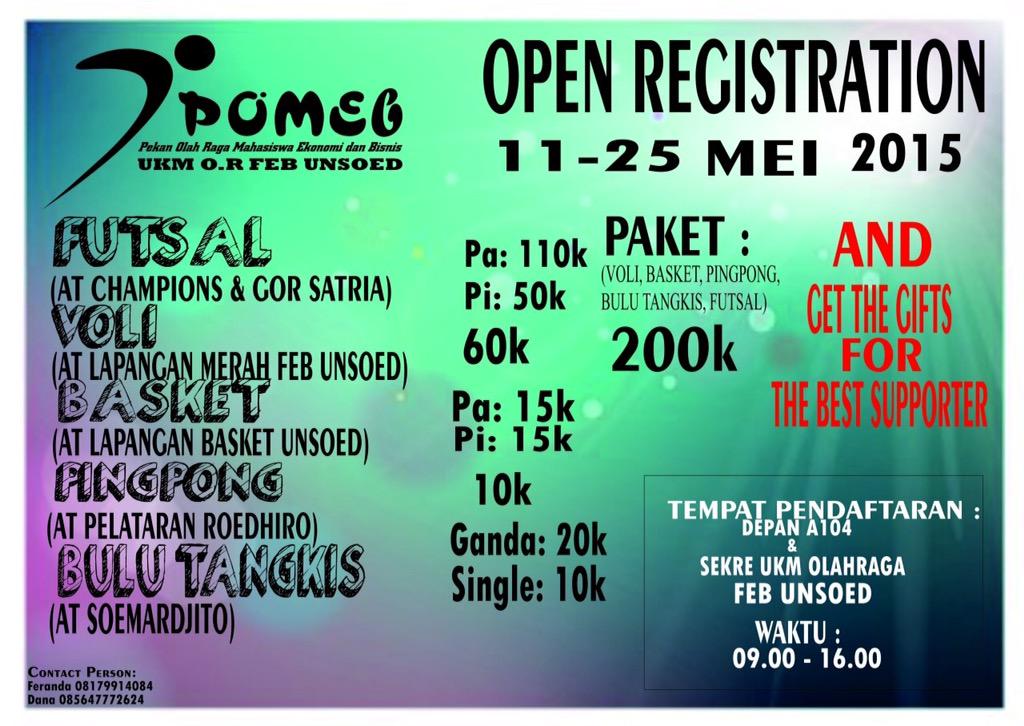 Olah Raga FEB Unsoed (@or_febunsoed) on Twitter photo 