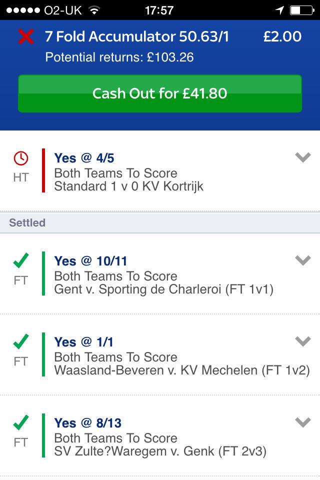 churds83's tweet image. @FootyAccums #help #should or #shouldnot #cashout