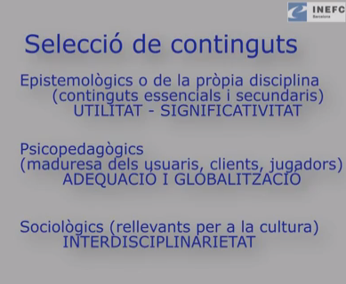 inefcprog6's tweet image. Criteris per a escollir els continguts @xals66  #proginefcbcn