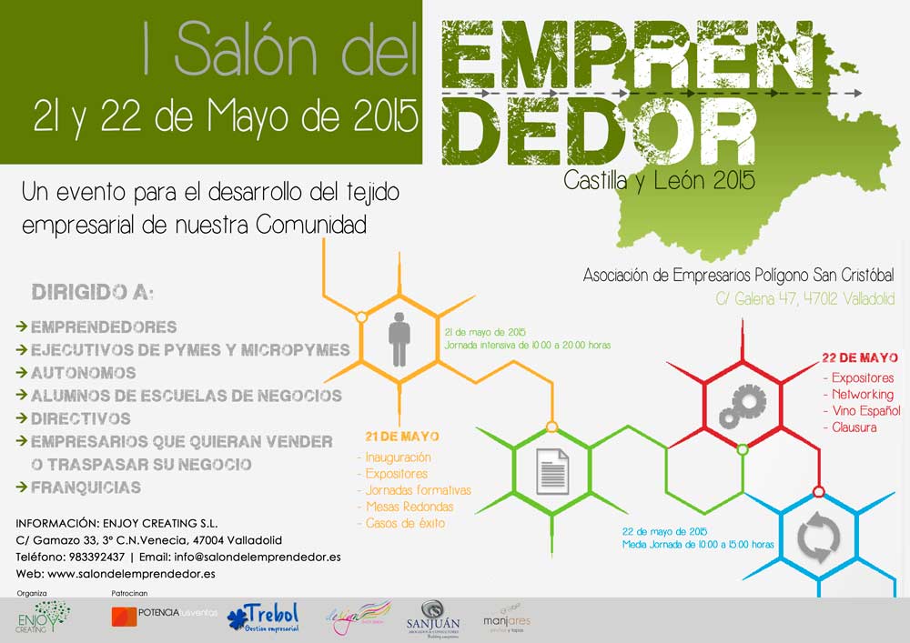 raquel__ferrero's tweet photo. I Salón del #Emprendedor 21- 22 de mayo 2015 "Evento para el #desarrollo del tejido empresarial de CyL" @lanzaderava http://t.co/2sZ5EGI1dO