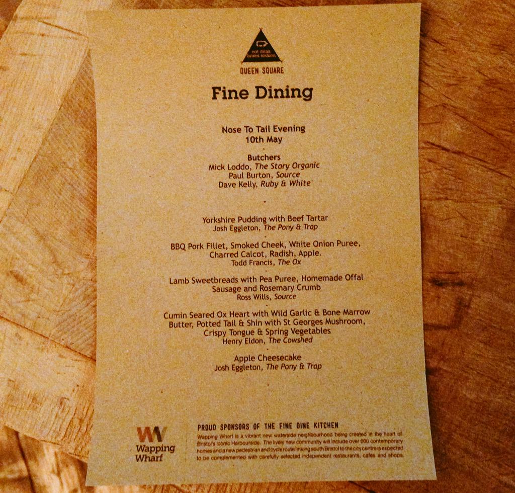 eatdrinkbristol's tweet photo. The meat is up &amp; menu ready as @TheStoryMeat prepares for tonight's #NoseToTail butchery demo &amp; dinner #tipitastic http://t.co/GGaP15F72m