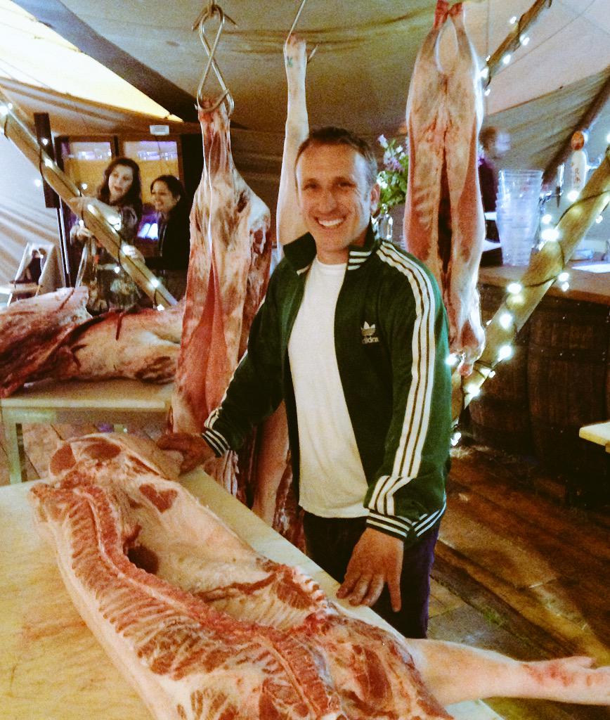 eatdrinkbristol's tweet photo. The meat is up &amp; menu ready as @TheStoryMeat prepares for tonight's #NoseToTail butchery demo &amp; dinner #tipitastic http://t.co/GGaP15F72m