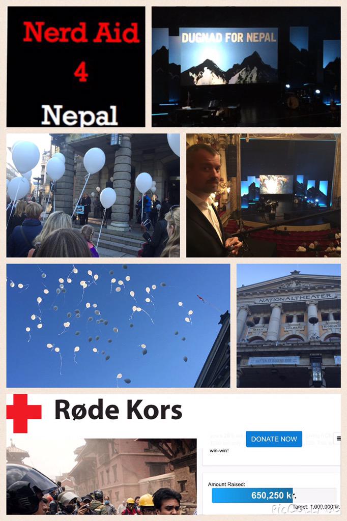 vipspips's tweet image. Støttekonsert på Nationalteateret @rodekorsnorge #nerdaid