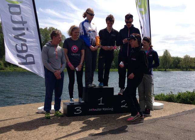 TrainSharpPhil's tweet image. Podiumed at the Monster Mojo Middle distance triathlon today!