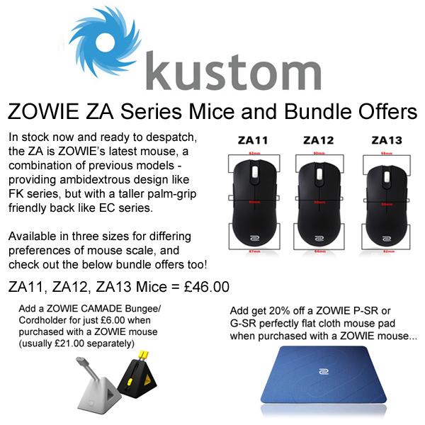 kustompcs's tweet photo. ZOWIE ZA series in stock now, and with great bundle offers! http://t.co/Bgxl9Rdd9I http://t.co/PuYcXE014x