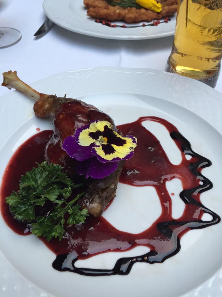 DNAbiotech's tweet photo. Roast goose leg in Kraków. http://t.co/IbsOFL1gnw
