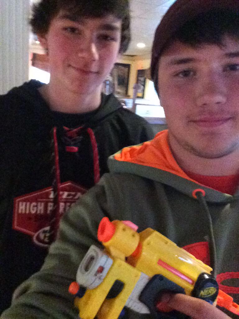 theFBRD7's tweet photo. Down goes @nano_deg @grhsnerf http://t.co/z1OX3zN8wp