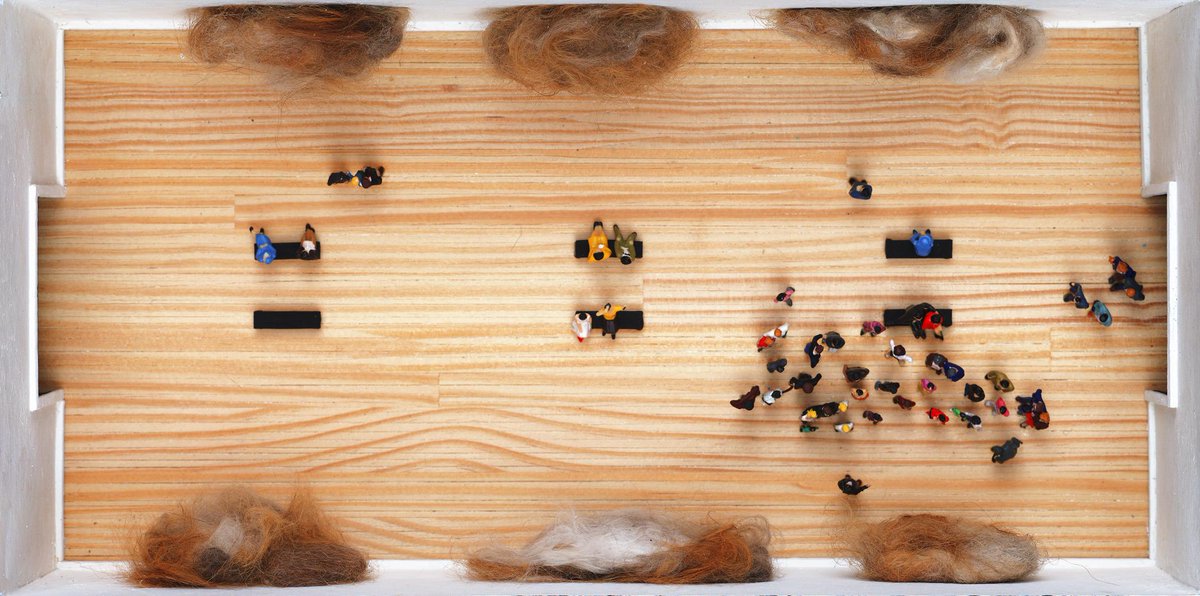 redham's tweet photo. "Hairball Museum" by Chris Blum. Museum of cat hair. Great fun! @ Paul Mahder Gallery http://t.co/UgI3vFbZxX