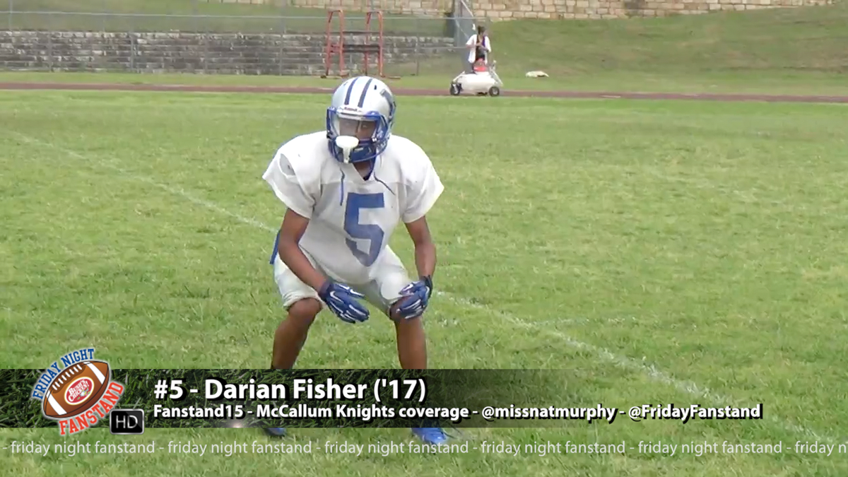 FanstandATX's tweet photo. fisher taking the torch from tmitch #McCallum #SpringCamp15 http://t.co/ADd7P1bksn