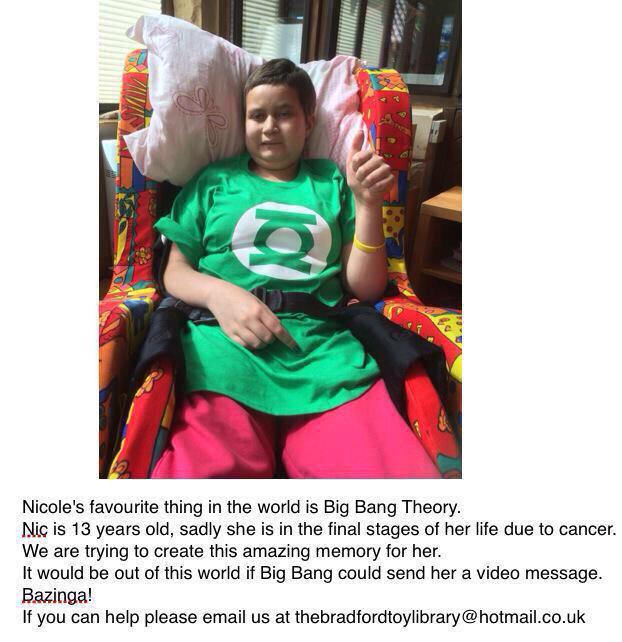 ktmilesx's tweet photo. Nicole loves The Big Bang Theory!  Please RT and share it 💕

@simonhelberg 

#BigBangBazingaWish4Nic 
225 http://t.co/FbDWYWlU1B