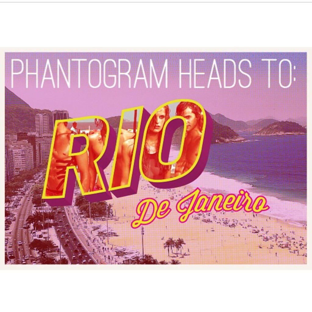 Phantogram's tweet photo. Here we come Rio! http://t.co/FkdL5HJMrM
