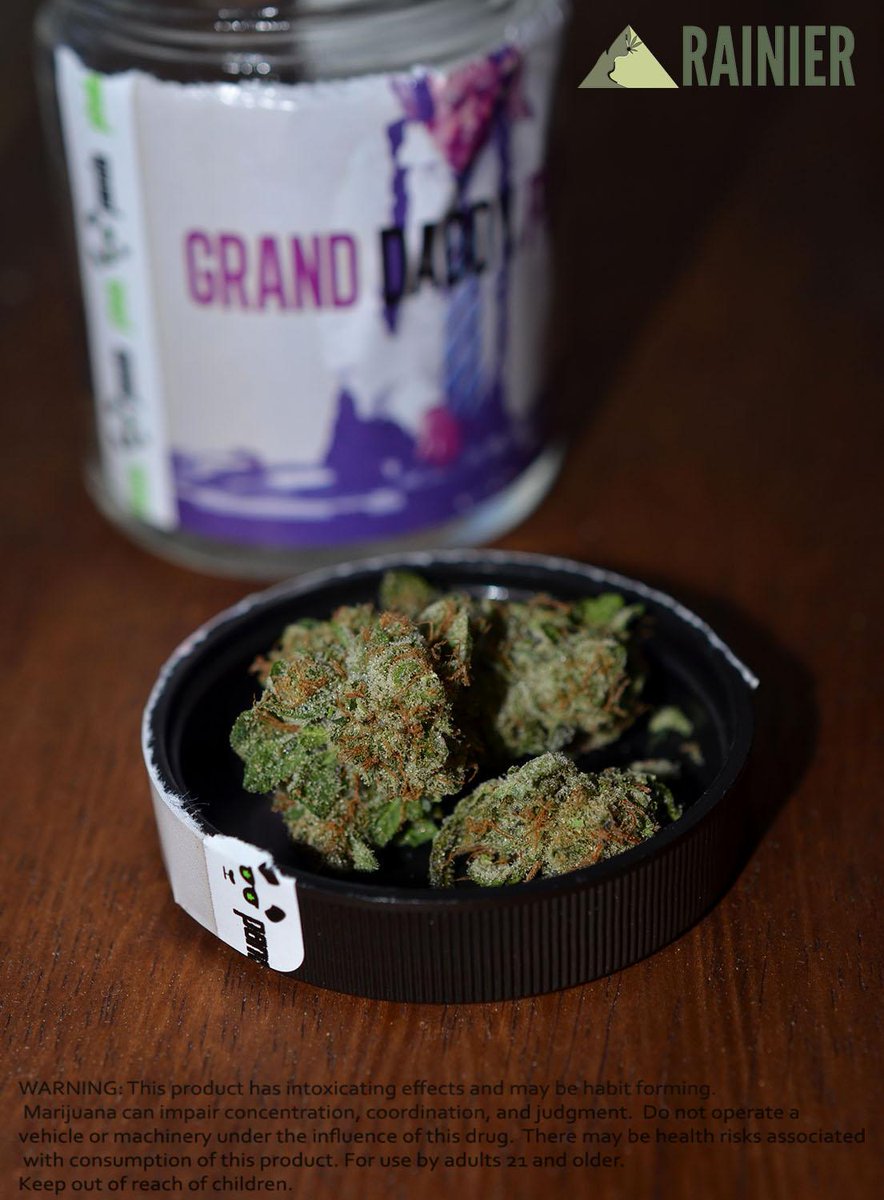 Happy Hour starts after 4 on Sunday's at #RainierDowntown, get this eighth of GDP for $40.50! #legalweed #i502 #GDP