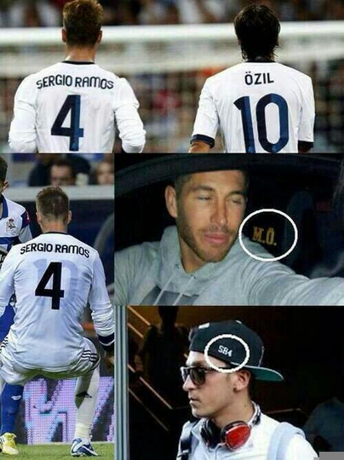 DailyBromance's tweet photo. Mesut Özil &amp; Sergio Ramos💖😄❤ http://t.co/Dt9FQosYoM