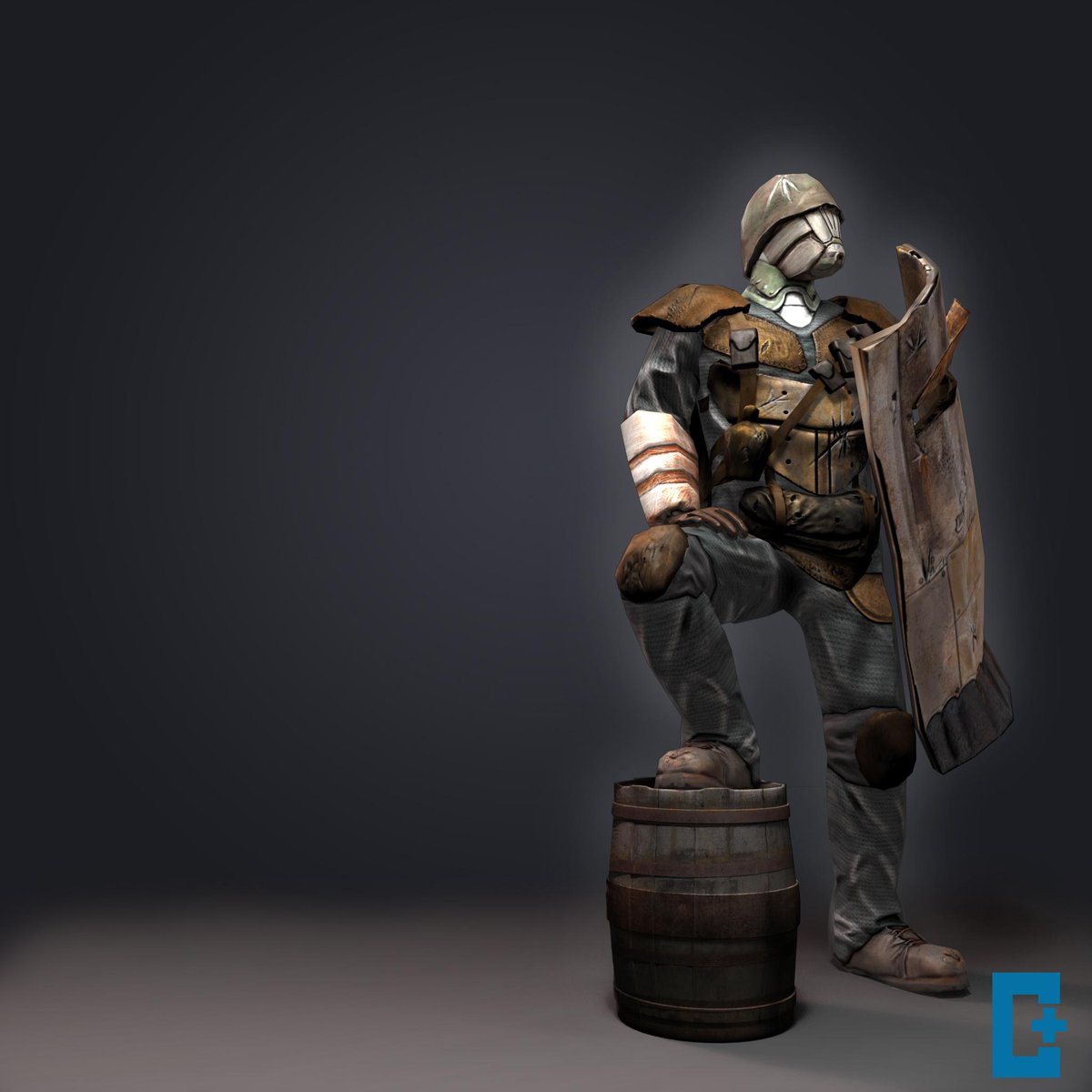 Character I made for Iron Star. a WW1 steampunk strategy game. #gamedev #indiedev #steampunk #3dArt