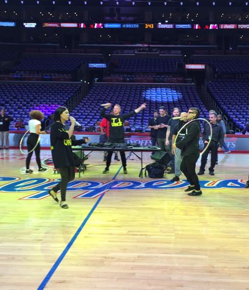 ArashMarkazi's tweet photo. The halftime performance for Clippers-Rockets Game 4 is @diplo and @Skrillex. http://t.co/f1CZF7nUwf