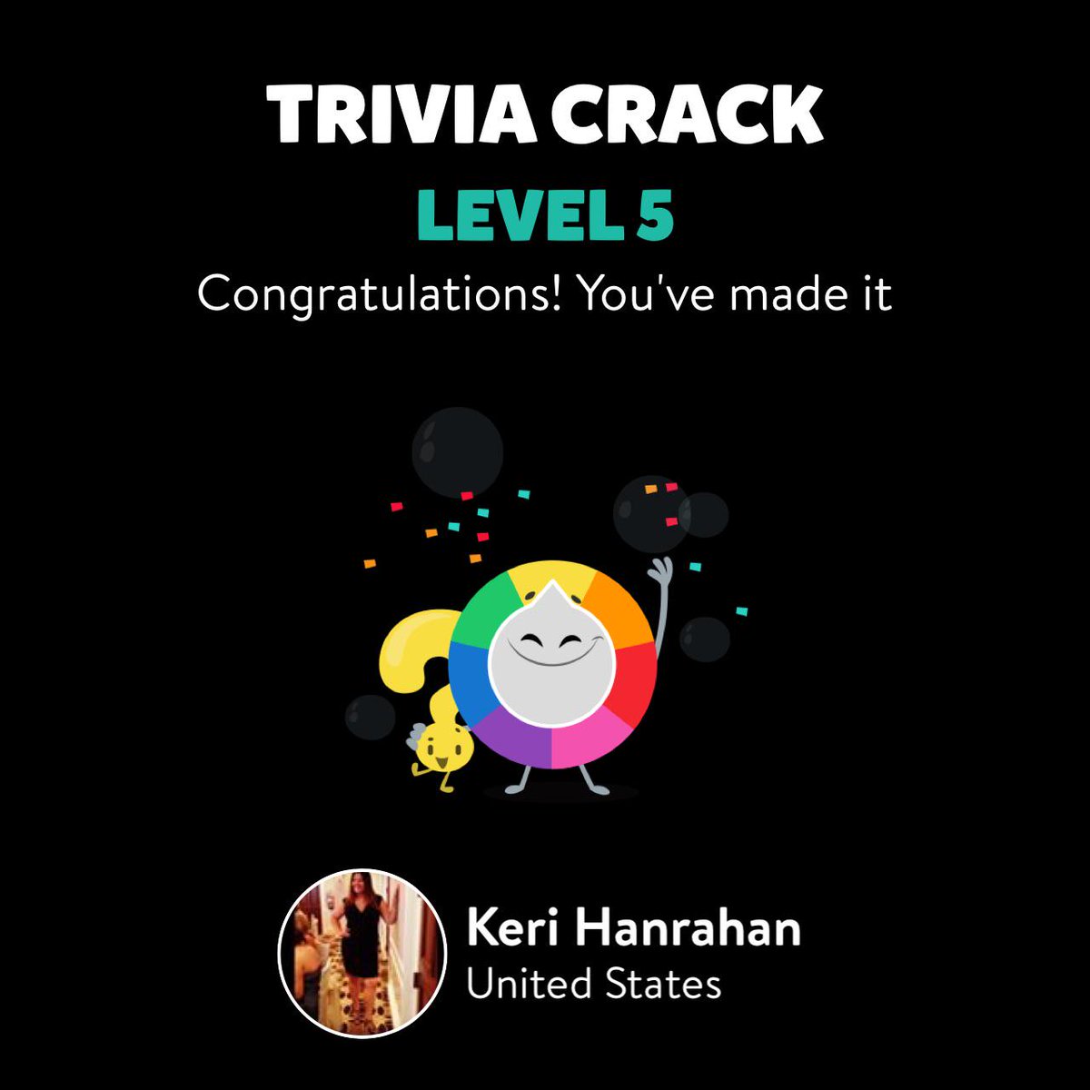KMH_8785's tweet photo. Keri Hanrahan just leveled up to Lv. 5 on Trivia Crack! http://t.co/IE2IEXhn8N http://t.co/TQCUM9FlS2