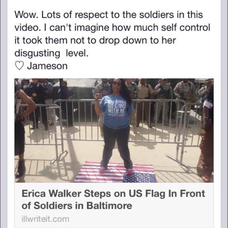 drunkamerica's tweet photo. 1 RT=1 big fuck you to this woman. 🇺🇸 http://t.co/DqKnRNnVlv