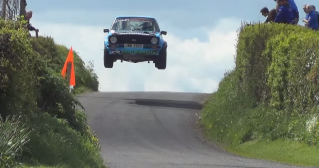 JOEdotie's tweet photo. Video: Irish rally driver takes on a MASSIVE jump in his vintage Ford Escort http://t.co/JCdvWyUMsp #LikeABoss http://t.co/fnFGCWeIza