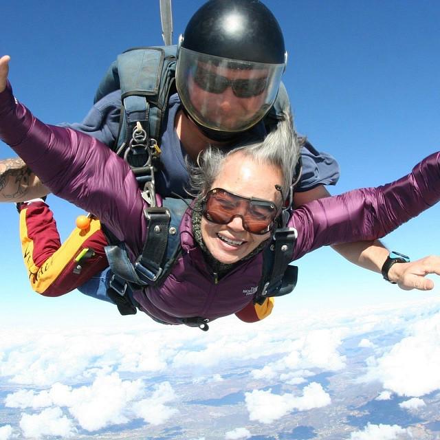 SkydiveSD's tweet photo. That's my then 73-year old adventurous, amazing mom. She wants to skydive again when she's 80. #BadassMom #HappyMot… http://t.co/nMqe7SgTjZ