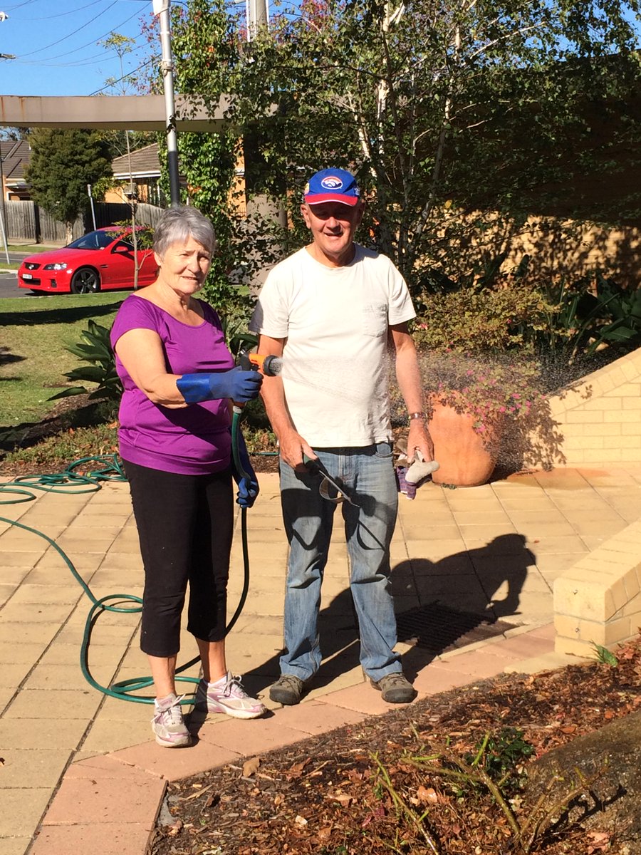 RMHMonash's tweet photo. Dedicated husband and wife volunteer duo who keep our grounds immaculate #GiveHappyLiveHappy http://t.co/AtgWup3GCQ