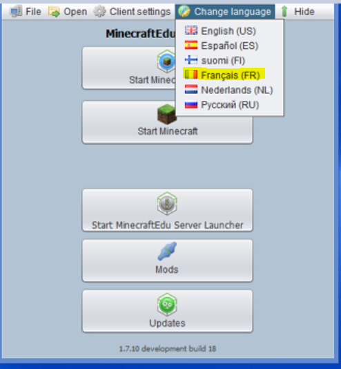 marthajez's tweet photo. @MinecraftEdu done! French language installed #canconnected15 http://t.co/42KpDSNvCt
