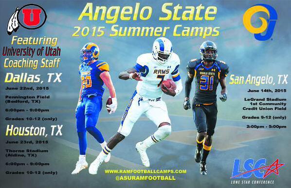 SoTxShowcase's tweet photo. .@ASURamFootball bringing @Utah_Football to the Lone Star State. @PleasantonFBall @CoachEscobar45 @LBJWolves http://t.co/Xioj0gwxvH