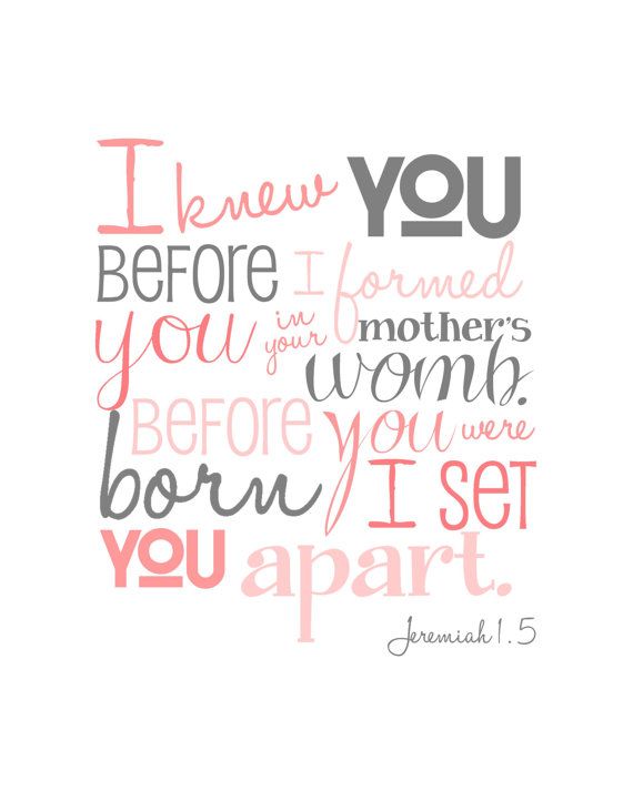 Image result for i knew you when you were in the womb