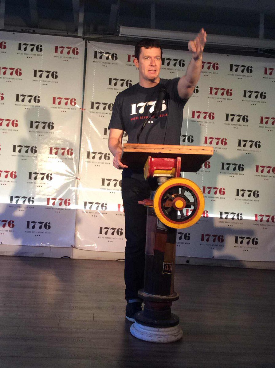 the_Squirrelz's tweet photo. Kicking off at the @1776 Challenge Cup! Check out their podium: already upcycled! #upcycle #1776Challenge http://t.co/fdJjymo25n