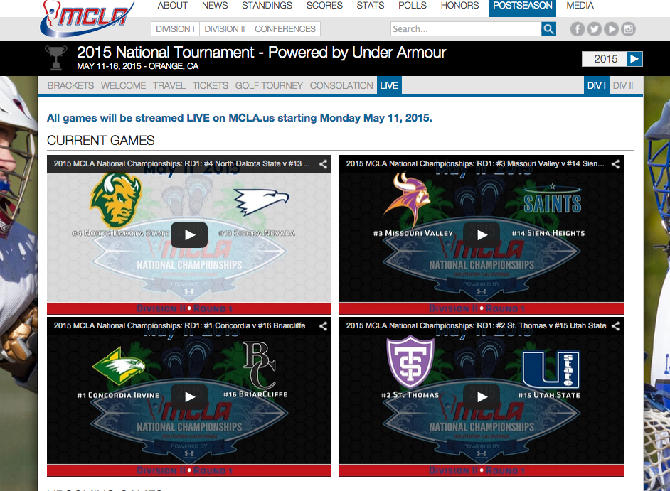 Lax_TV's tweet photo. It's a sweet view!  All your #MCLA2015 games live!  http://t.co/x3u1d0BTiY @MCLA http://t.co/c98lGxFb8B