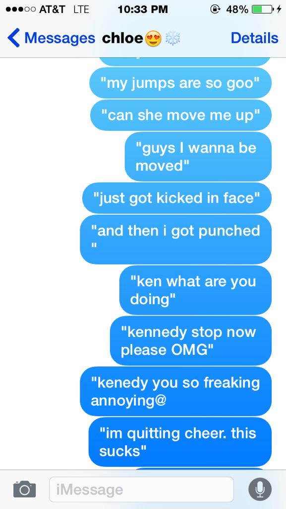 nicoolegilligan's tweet image. me and @chloeemichelle_ could go on for days #CheerIn5Words