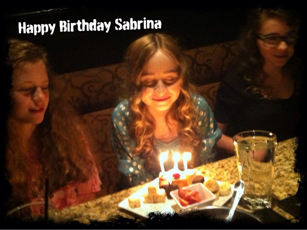 TB to 2012 ur growing up so fast I love u so much happy 16th birthday sabrina 😭😭😘😘😘😘😘