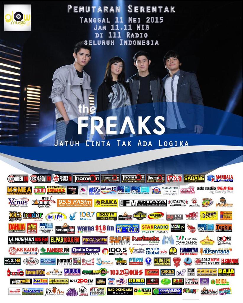 suaraakbar's tweet photo. Now! #PemutaranSerentak The Freaks #JatuhCintaTakAdaLogika on #SENSASI
Prod. @GLOWMUSIC_ID
Cc: @agnistianingrum http://t.co/g6o7Grc2CN