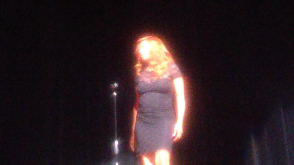 Flicityawards's tweet photo. Michelle singing at the play. "Something in my heart" http://t.co/kyJzx7TzCJ