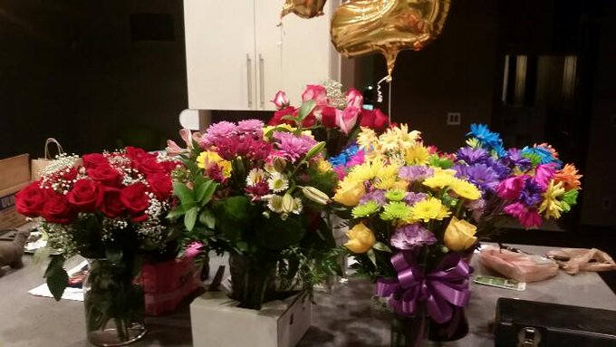 Thank you everyone for all of the flowers! http://t.co/1A7ry7EgGK