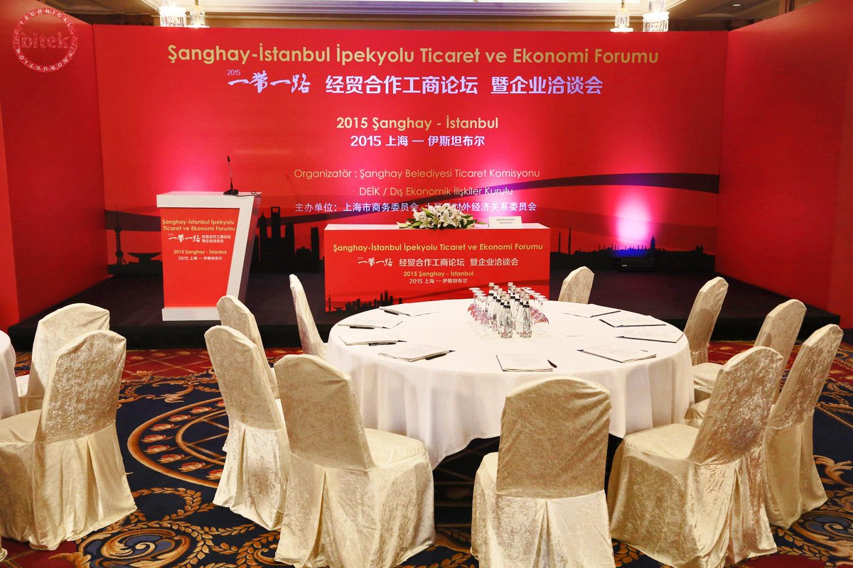 BitekAV's tweet photo. Şanghay - İstanbul İpekyolu Ticaret ve Ekonomi Forumu 2015 #bitekAV  #Decor #Visual #Sound #Light @HiltonIstanbul http://t.co/1eVJjDFuCx