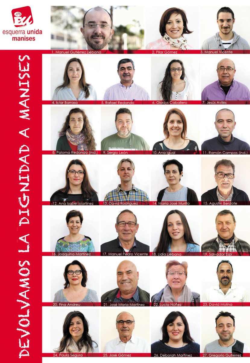 DignidadManises's tweet photo. Estos son los hombres y mujeres que forman parte del Equipo de Trabajo de @eumanises http://t.co/9St0QiCFjQ