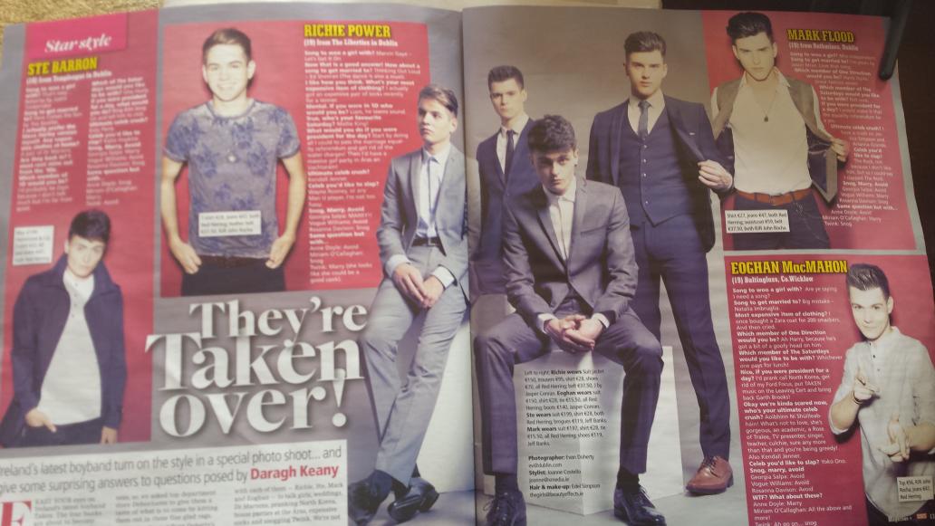 CostelloJoanne's tweet photo. @TakenOfficial modeling for @DebenhamsIRE interview in @SundayWorldMag #allitis http://t.co/cIVlSSeIZM
