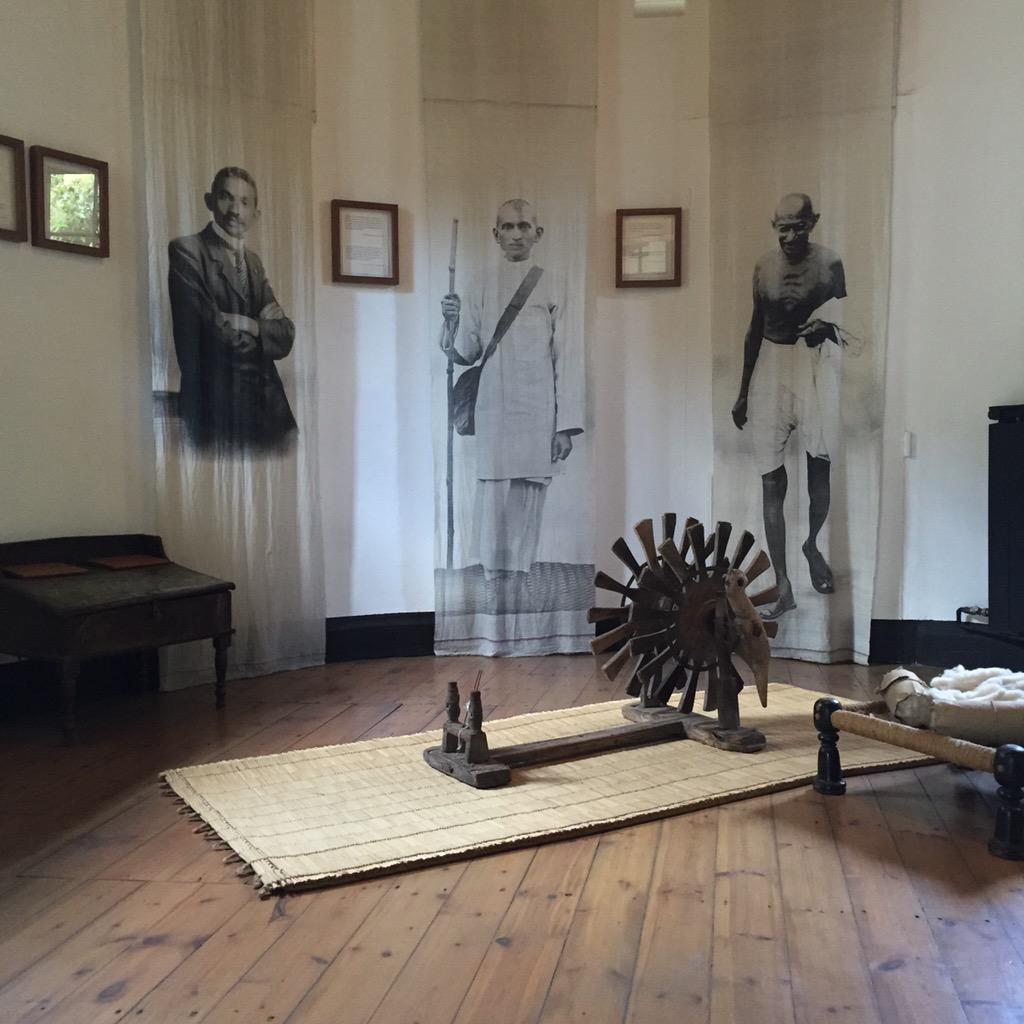 Bien arrivée à la <a href="/SatyagrahaHouse/">Satyagraha House</a> à Joburg, la maison où Gandhi vécut 2 ans au début du 20è siècle #MeetSouthAfrica