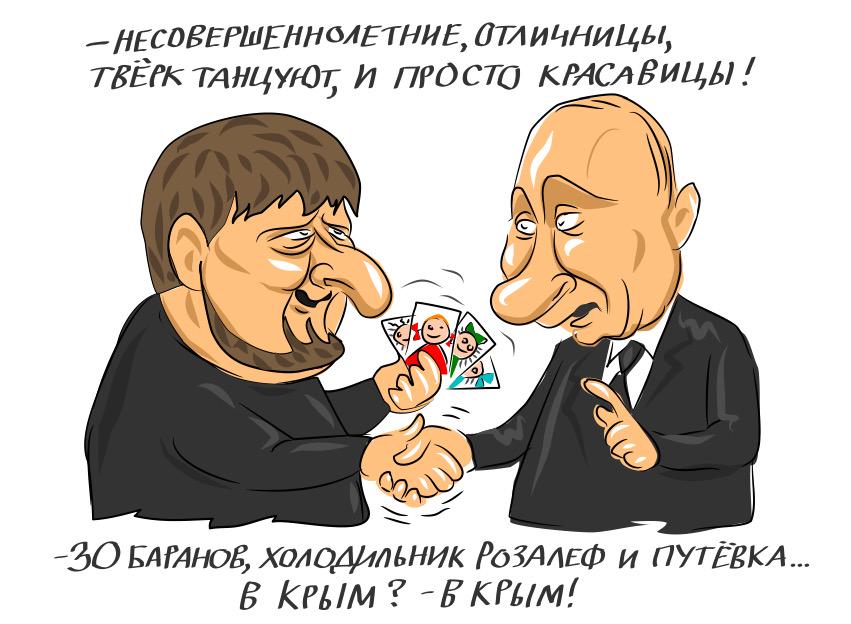 Карикатуры на кадырова. Карикатура на Путина и Кадырова. Кадыров карикатура. Путин и Кадыров карикатура