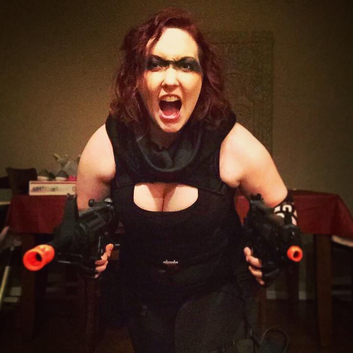 seekasnitch's tweet photo. The #PostApocalypticWidow I wore for #MadMaxFuryRoad. π
#Nerdious, out.
@Marvel #BlackWidow #Cosplay #Avengers http://t.co/grrXyKvLEi
