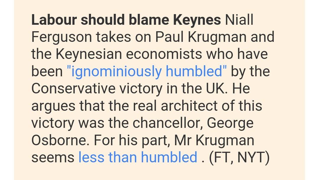 johnhalton's tweet image. This morning's #FirstFT email summarises the latest @nfergus v @NYTimeskrugman disagreement over austerity: