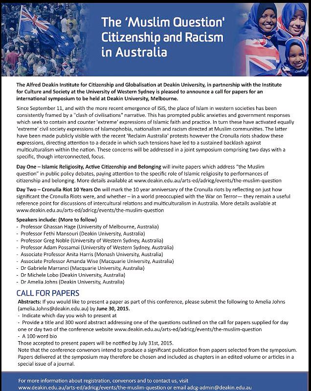 Perri_Campbell's tweet image. Citizenship and racism in Australia @FethiMansouri @ameliajohns13 #muslimquestion #muslimlivesmatter