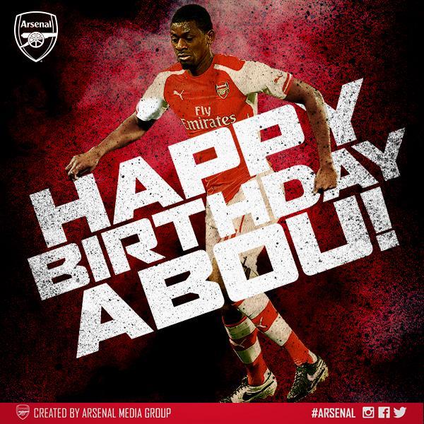Happy Birthday Abou Diaby..Wishing you all best in the up coming season! 