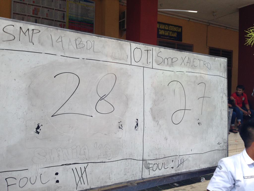 Hal yang paling menegangkan untuk masuk semi final 🎊🎉 congrast untuk SMPN14 BDL 👏👏