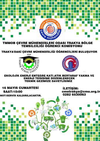 CMO TRAKYA / Kati atik yakma tesisi Teknik Gezisi ve öğrenci pikniği